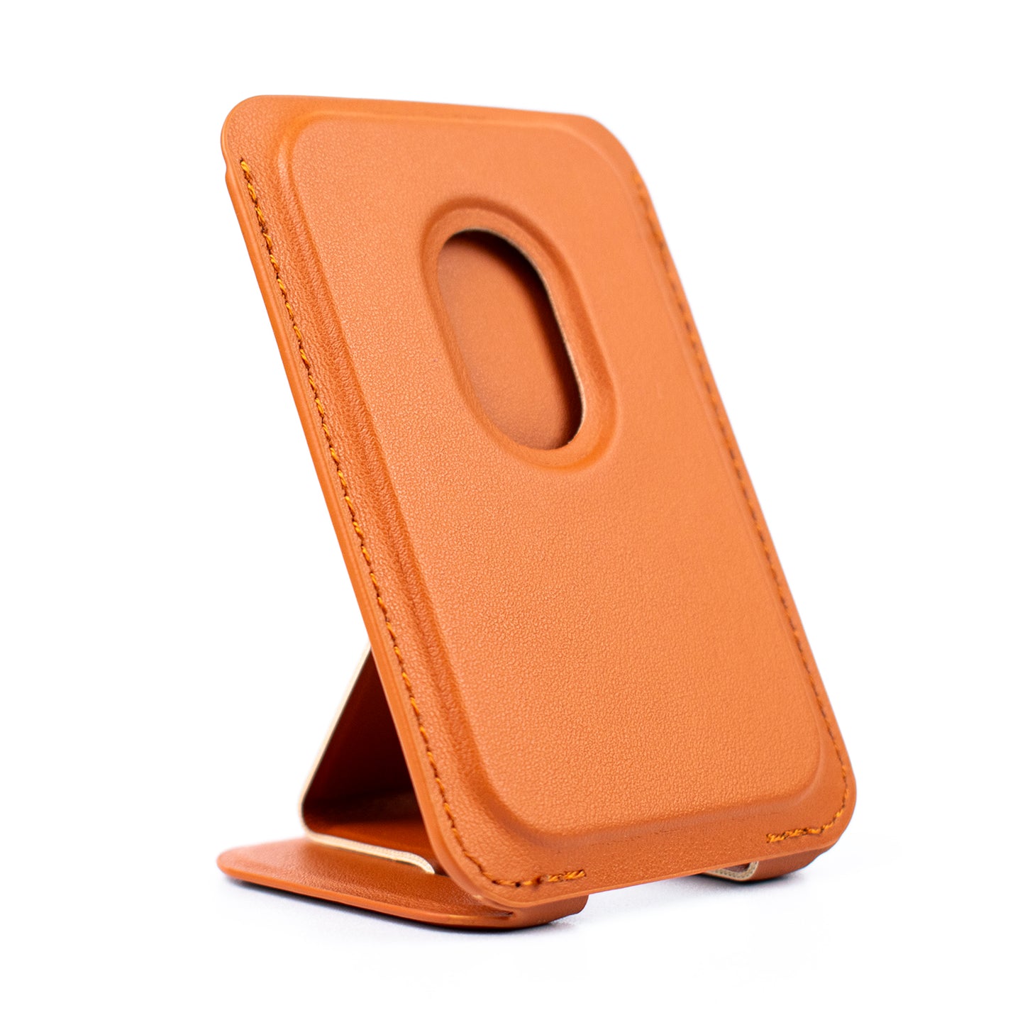 back angled image of the SKNS Tan Wallet