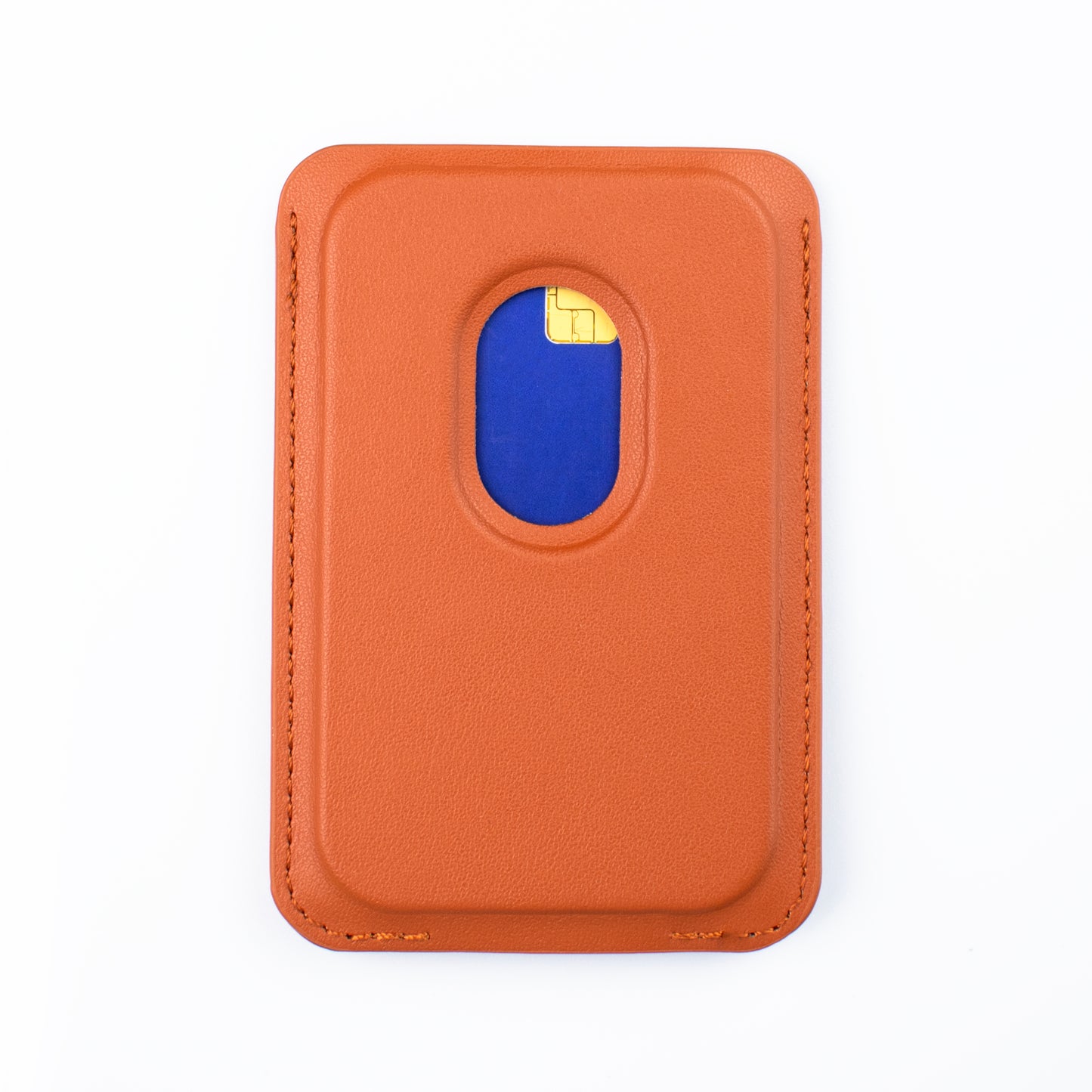 Inside image of the SKNS Tan Wallet showing quick access slot